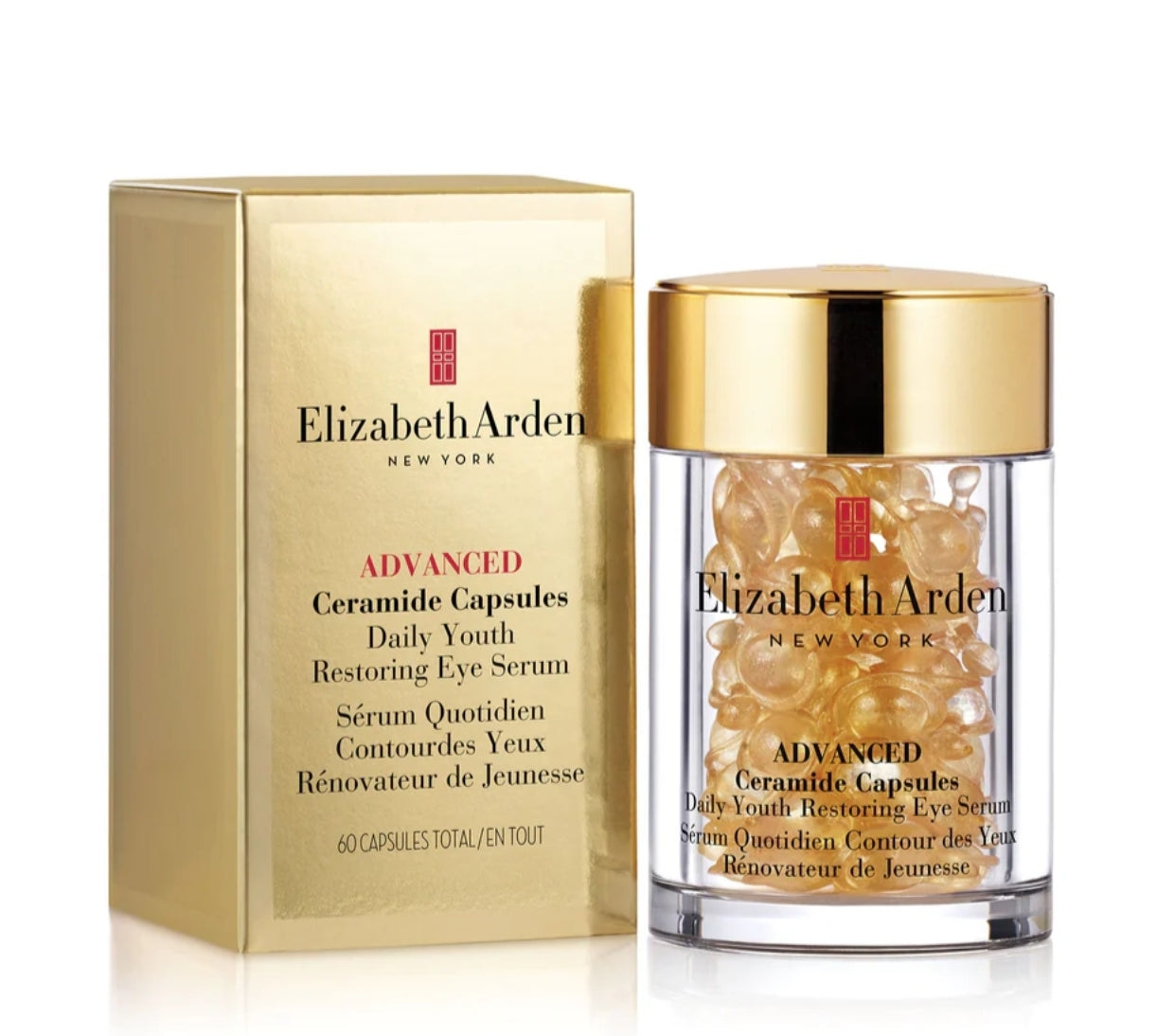 Advanced Ceramide Capsules Daily Youth Restoring Eye Serum- Elizabeth Arden- 60 capsules