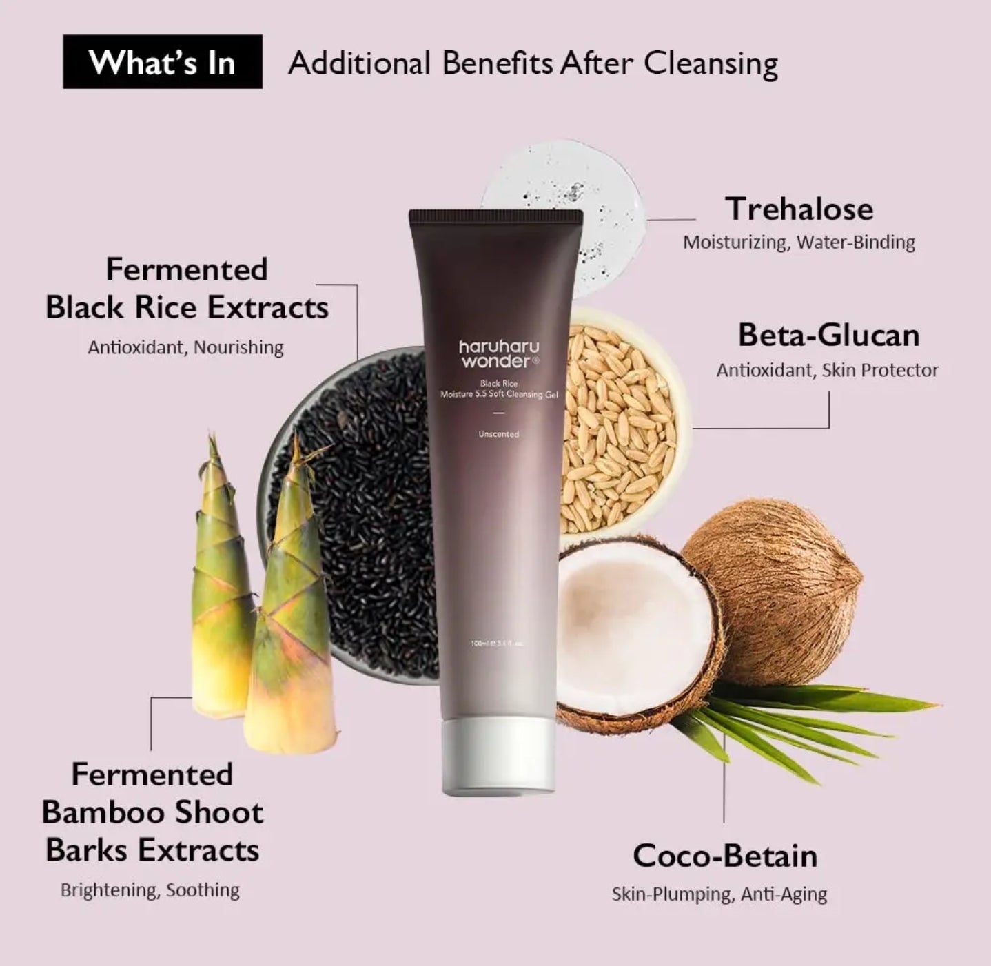 Haruharu Wonder Black Rice
Moisture 5.5 Soft Cleansing Gel 100 ml