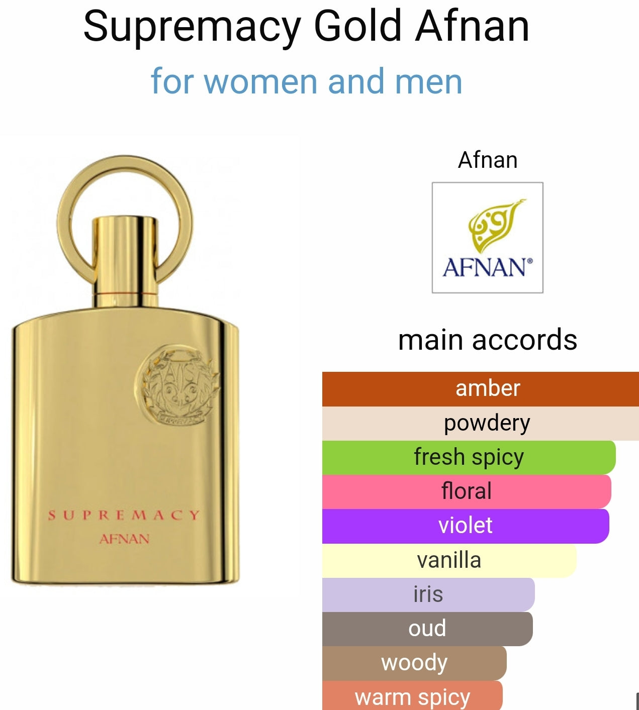 AFNAN SUPERMACY GOLD 100ML FOR MEN
