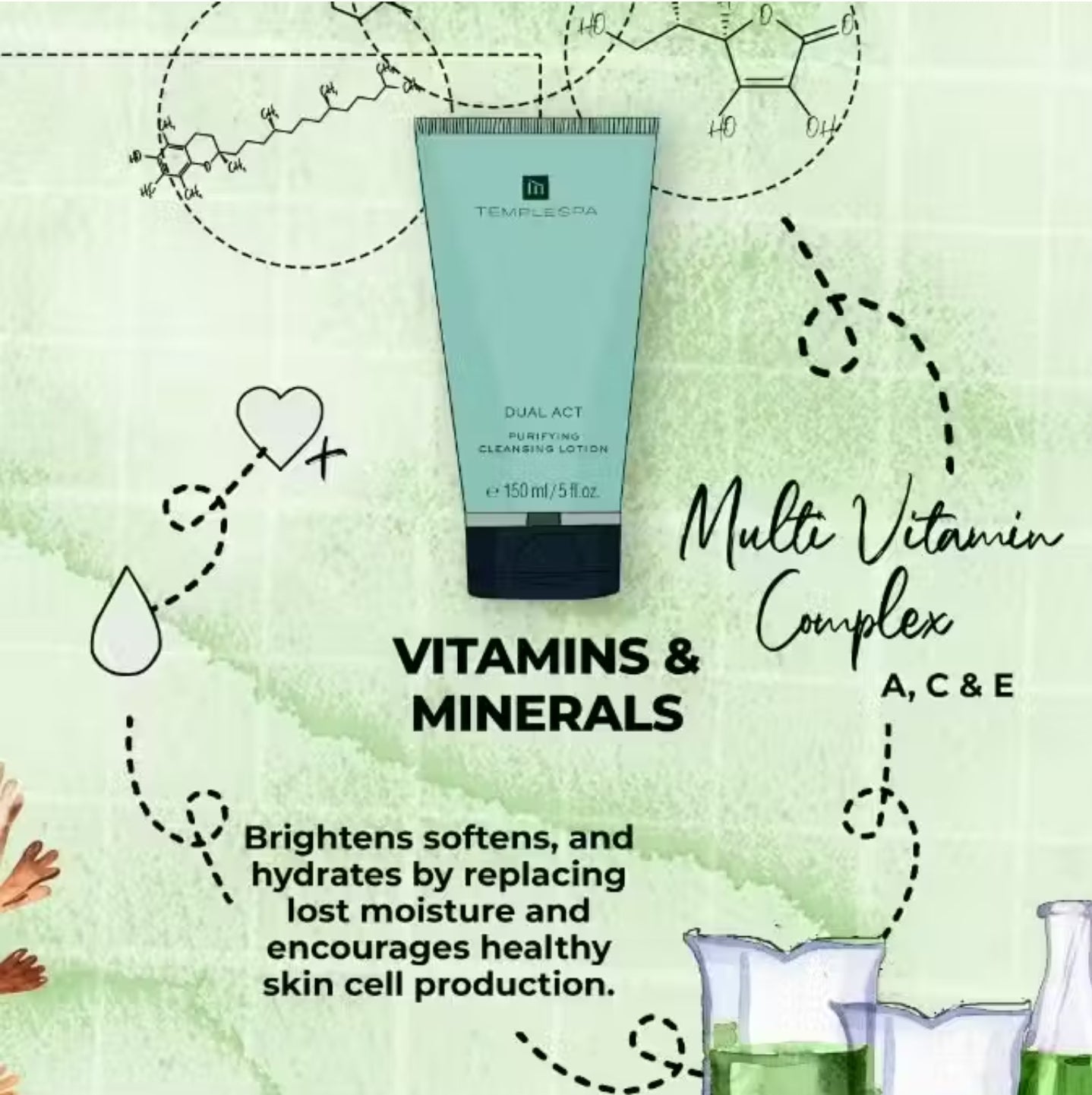 DUAL ACT Face Cleanser For Combination Skin/Acne prone skin