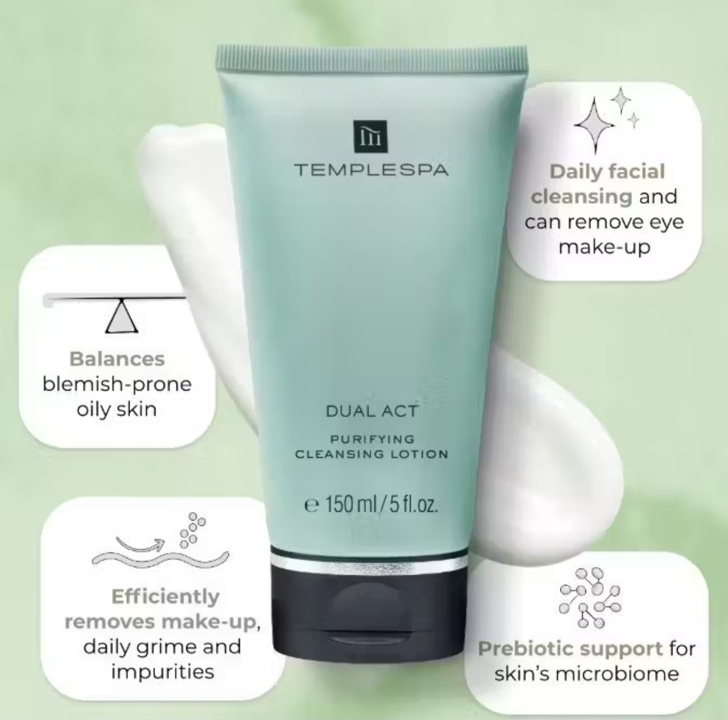 DUAL ACT Face Cleanser For Combination Skin/Acne prone skin