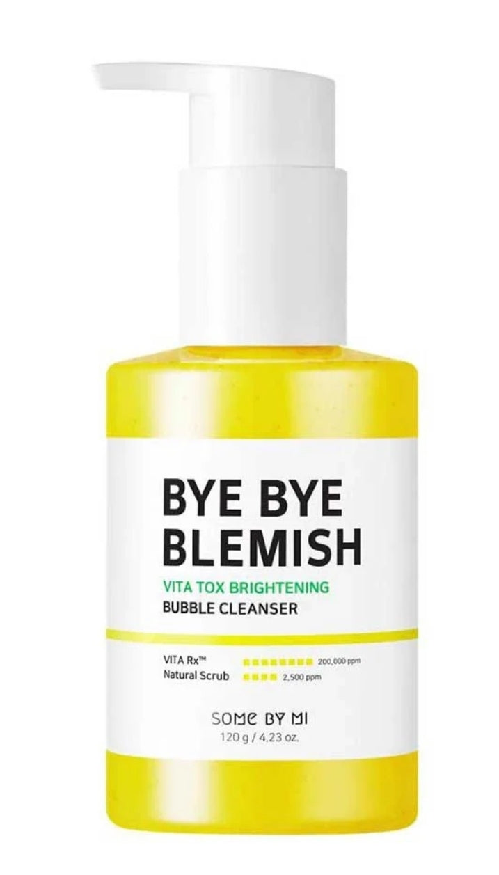 BYE BYE BLEMISH VITA TOX BRIGHTENING BUBBLE CLEANSER BY SOME BY MI