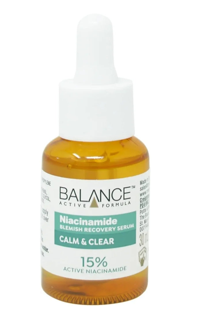 Balance Active Formula Niacinamide Blemish Recovery Serum - 15% Niacinamide for Clear Skin - 30ml