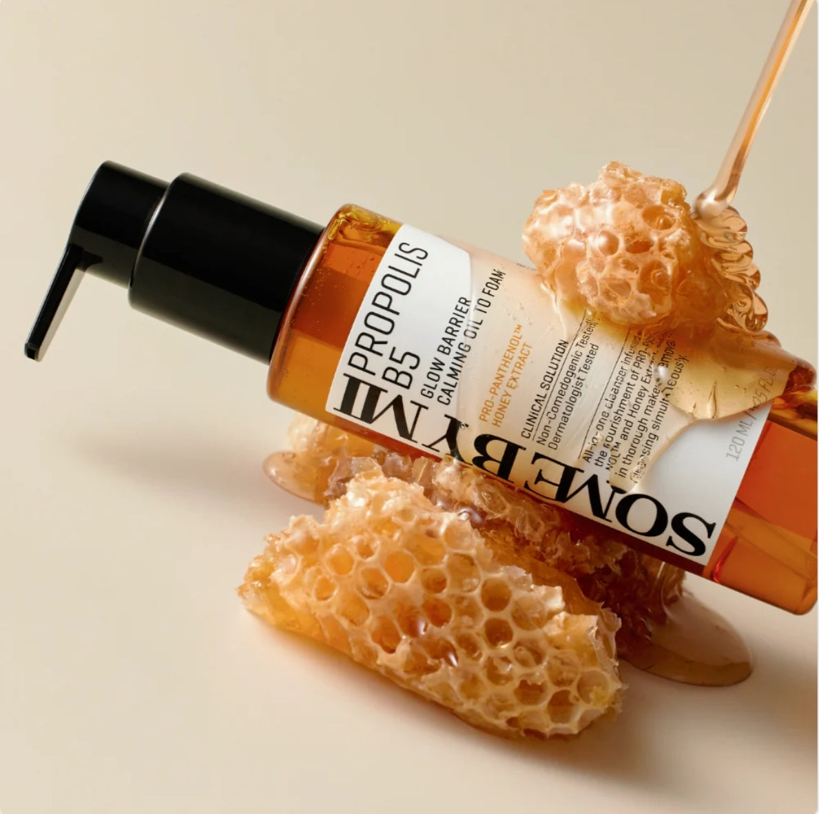 Some By Mi Propolis B5 Glow Barrier Calming Oil to Foam Cleanser 120ml