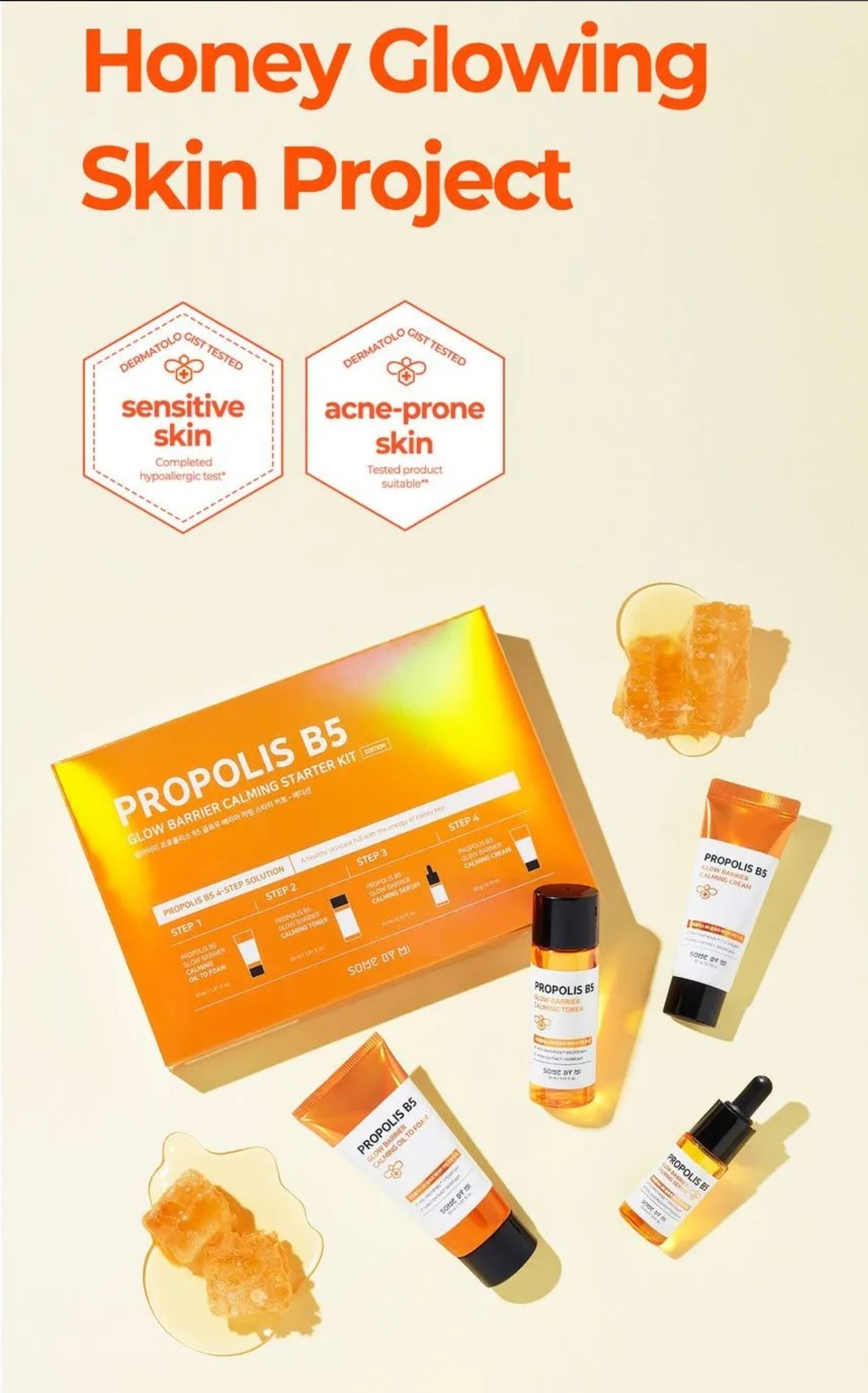 SOME BY MI - Propolis B5 Glow Barrier Calming Starter Kit