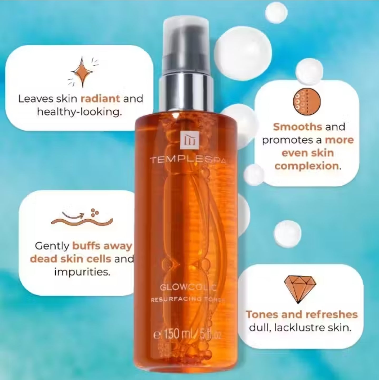 GLOWCOLIC Resurfacing Glycolic Acid Toner
(150 ml / 5 fl.oz.)
