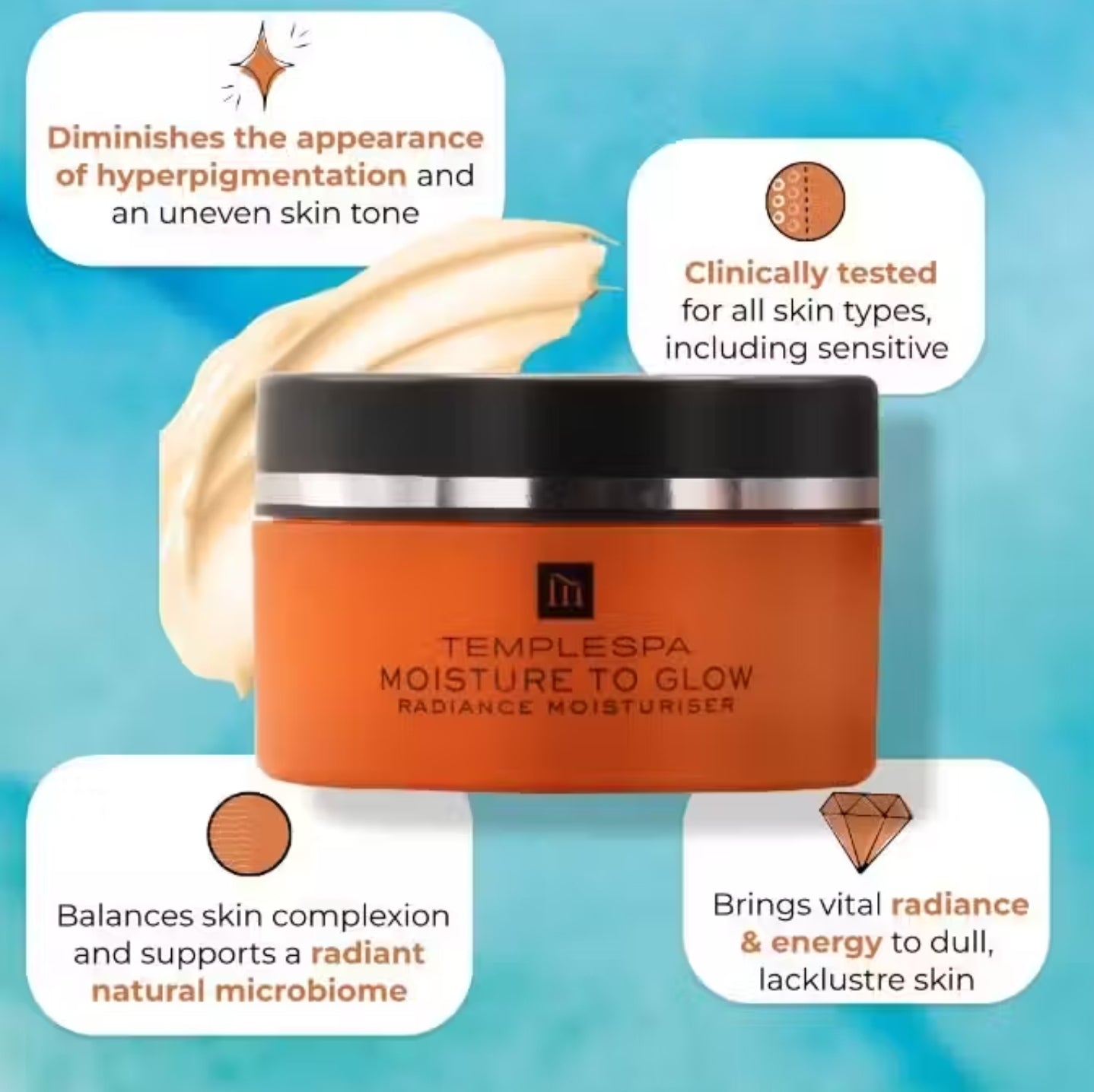MOISTURE TO GLOW Radiance Moisturiser
(50 ml / 1.6 fl oz