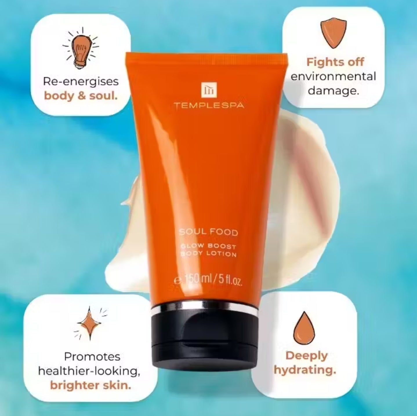 SOUL FOOD Glow Boost Body Lotion
(150 ml / 5 fl.oz.)