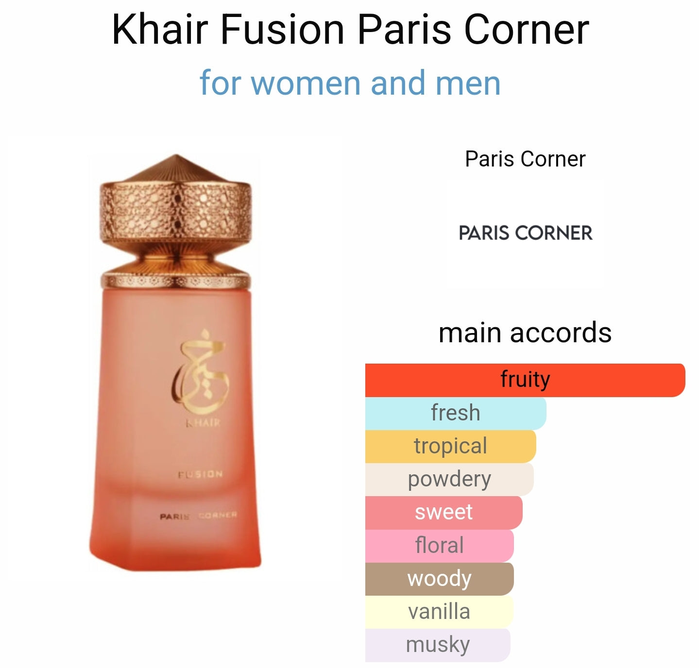 Khair Fusion 100ml EDP by Paris Corner