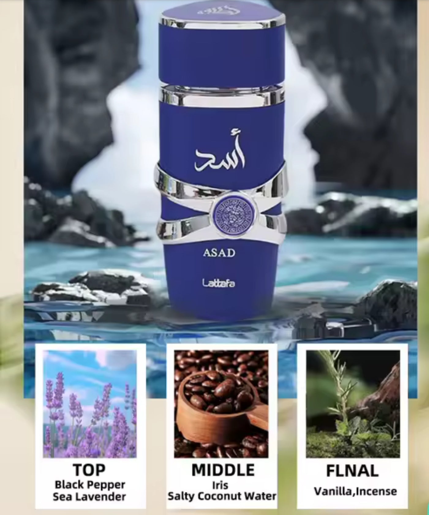 ASAD ZANZIBAR - Eau De Perfume - For Men 100ml