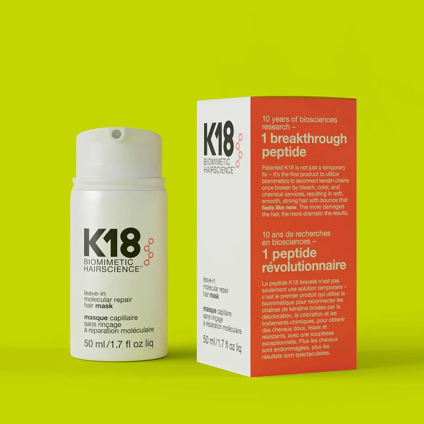 K18 Biometric Hairscience Leave-In Molecular Hair Mask 50Ml