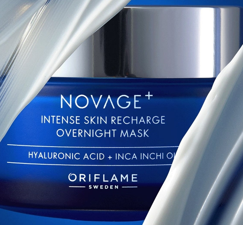 Intense Skin Recharge Overnight Mask 50ml wrap up Intense repair and hydration with Hyaluronic Acid