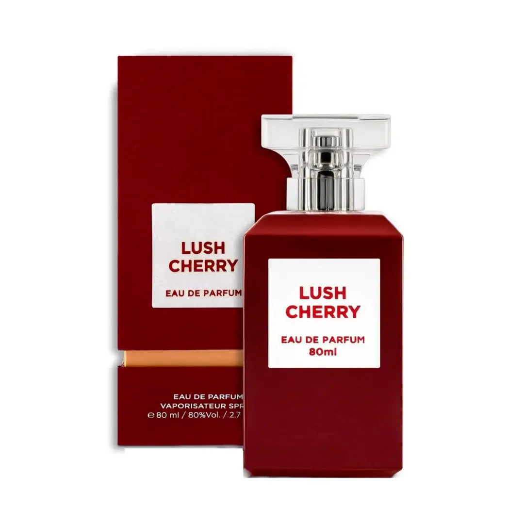 Fragrance World Lush Cherry Eau De Parfum 80ml Unisex Perfume Luxury Niche Made in UAE
