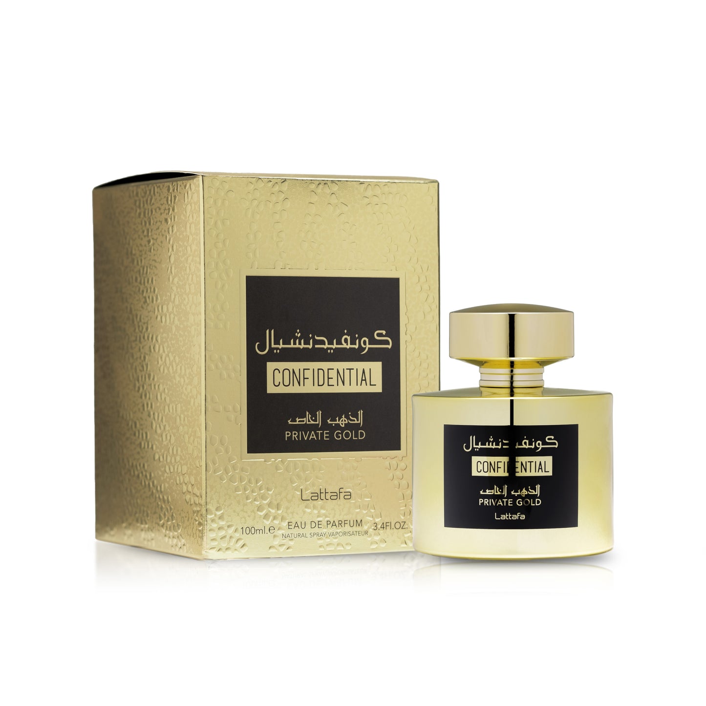 Confidential Private Gold Perfume - Unisex - Lataffa  - Eau De Perfume 100ml