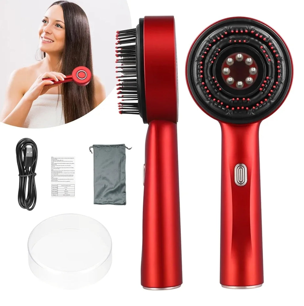 3 in 1 Electric Scalp Massager with IPX7 Waterproof,Cordless Red Light Hair Massager,Scalp Massage Comb,Hair Oil Applicator,Hair Massager to Stimulate Hair Growth