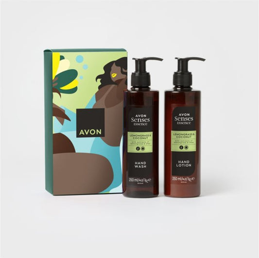 Senses Essence DUO Gift Set - 2 Pieces Hand wash + Hand Lotion - AVON