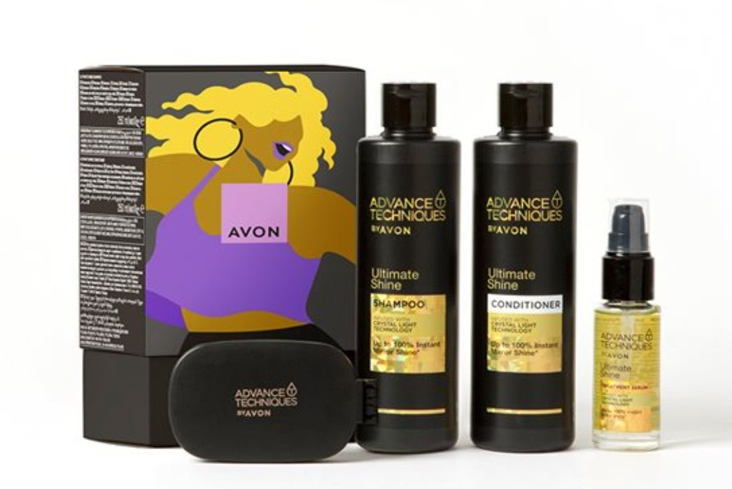 Advance Techniques Shine Bright Gift Set - AVON