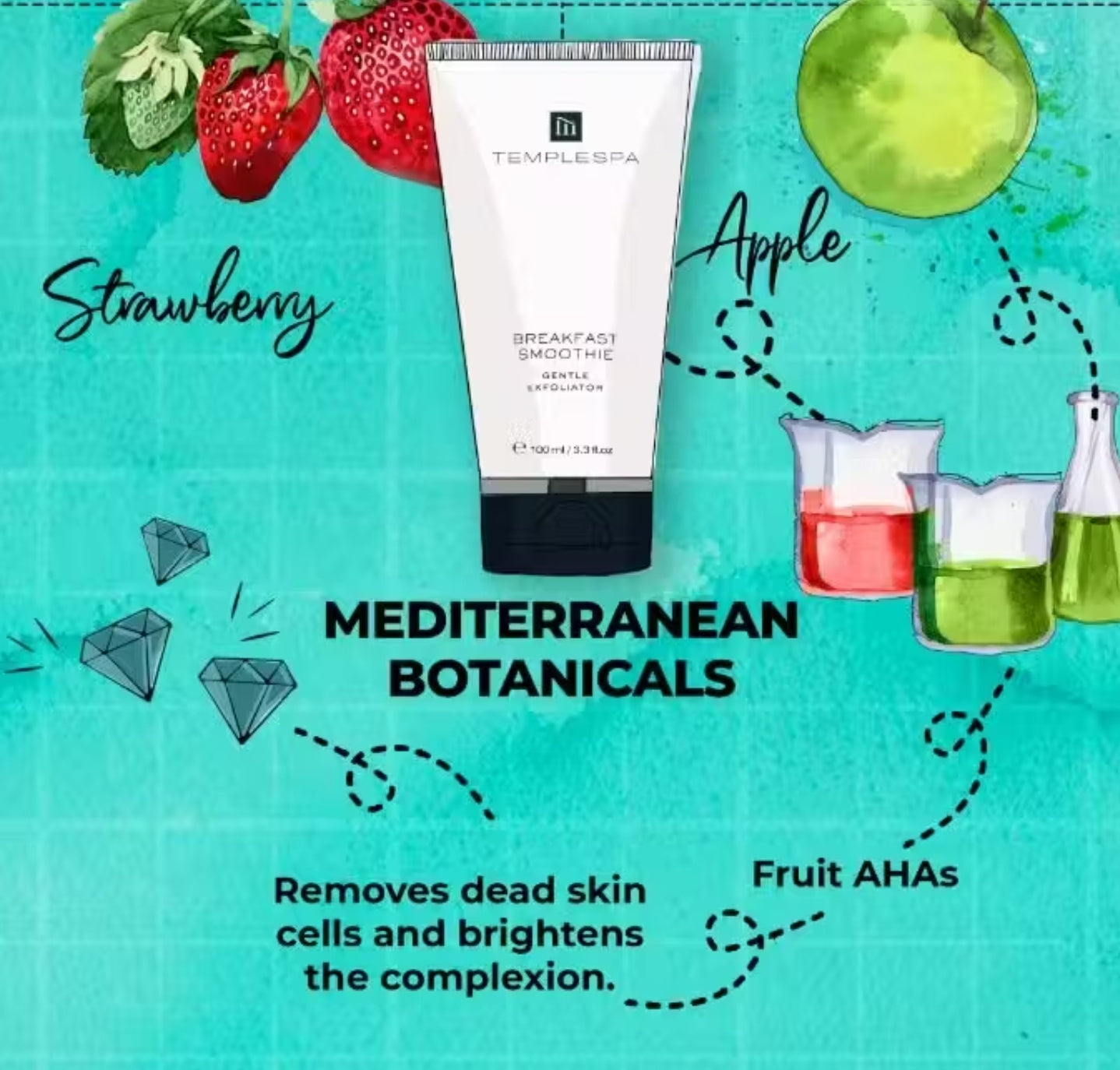 BREAKFAST SMOOTHIE Exfoliating Face Scrub & Mask Dry and Sensitive Skin 
(100 ml / 3.3 fl.oz.)