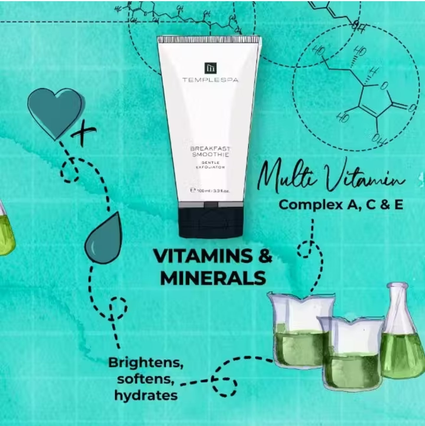 BREAKFAST SMOOTHIE Exfoliating Face Scrub & Mask Dry and Sensitive Skin 
(100 ml / 3.3 fl.oz.)