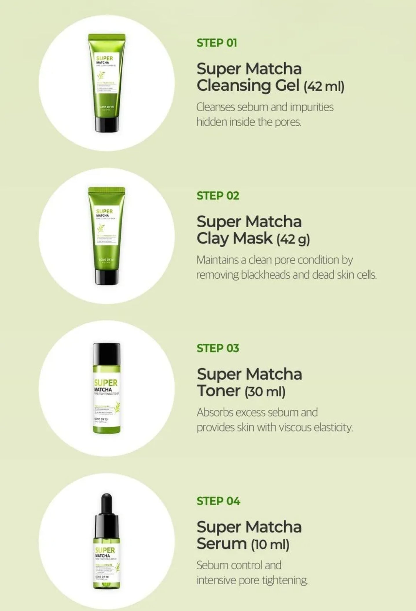 SOME BY MI - Super Matcha Pore Care Starter Kit