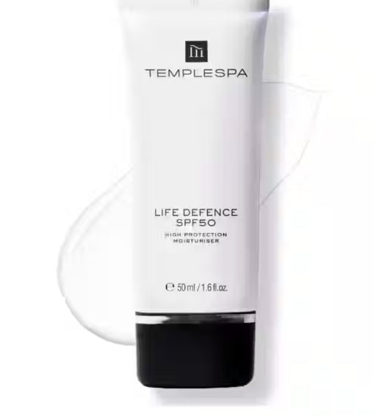 LIFE DEFENCE SPF50 High Protection SPF Moisturiser
(50 ml / 1.6 fl.oz.)UVA+ UVB+ BLUE RAY FILTER