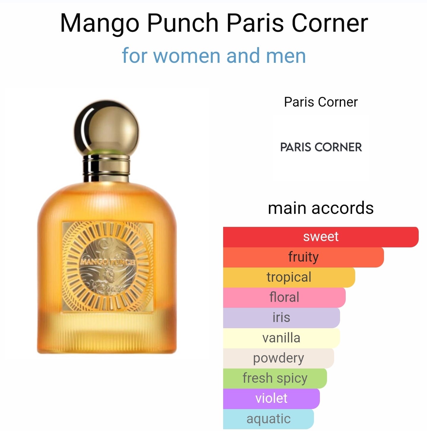 Mango Punch Eau De Parfum By Emir Paris Corner 100ML - Unisex