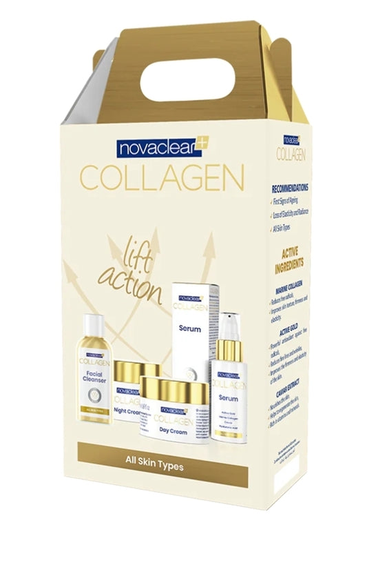Collagen Set ( Day Cream, Night Cream, Facial Cleanser, Serum )
