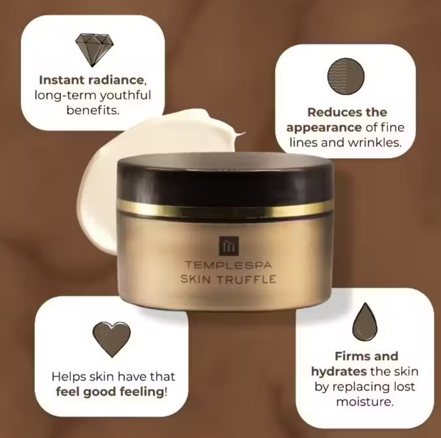 SKIN TRUFFLE Brightening & Rejuvenating Face Cream (50 ml / 1.6 fl.oz.) Powerful ANTIAGING for Dry skin