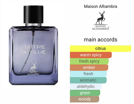 Maitre De Blue Eau De Parfum 100ml By Maison Alhambra For Men