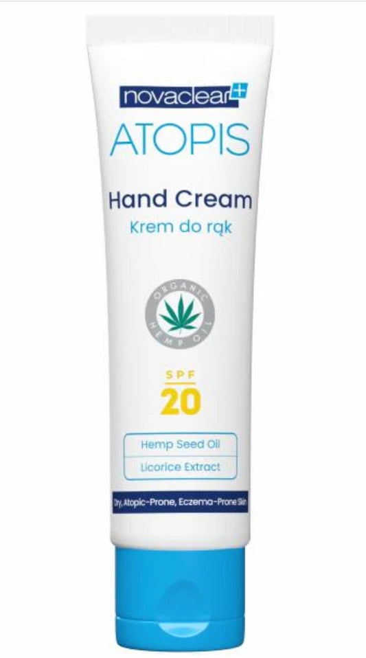 Atopis Hand Cream SPF 20 - 50ml for dry senstive cracked Eczema prone skin